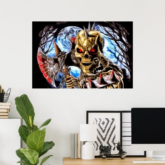 Bloody Skeleton Poster (Heimbüro)