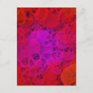 Bloody Skulls Postkarte
