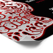 Bloody Sugar Skull Poster (Ecke)
