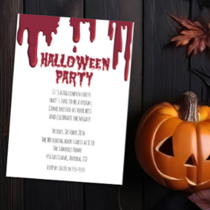Bloody Tropfen Halloween Spooky Party Einladung