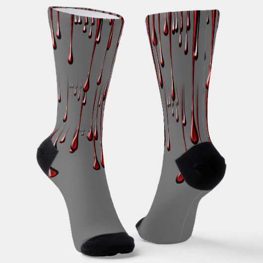 Bloody Tropfens Halloween Socken (Gewinkelt)