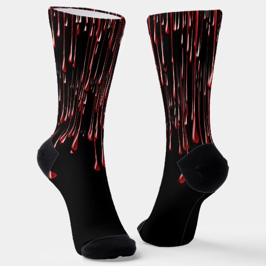 Bloody Tropfens Halloween Socken (Gewinkelt)