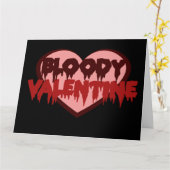 Bloody Valentine Karte (Gelbe Blume)