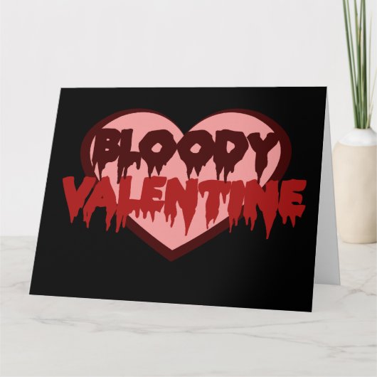 Bloody Valentine Karte (Vorderseite)