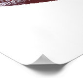 Bloody Vampire Red Lipstick Lippen Poster (Ecke)