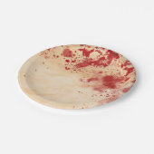 Bloody Vintag Paper Halloween Gothic-Party Pappteller (Schrägansicht)