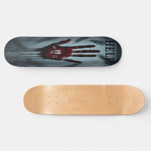 Bloody Warning Edition 1 Skateboard (Horizontal)