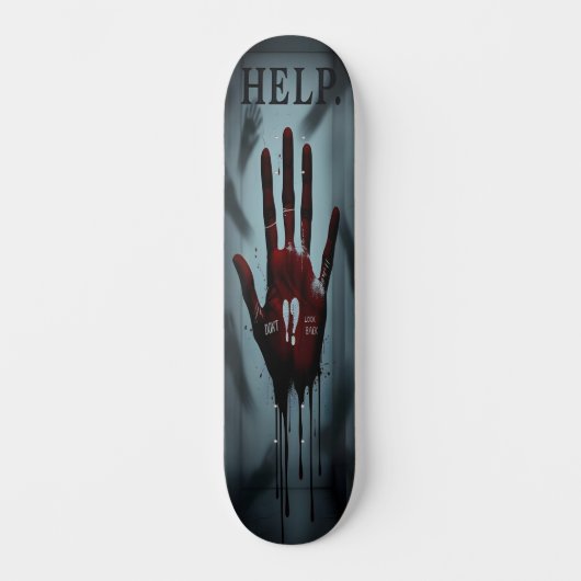 Bloody Warning Edition 1 Skateboard (Vorderseite)