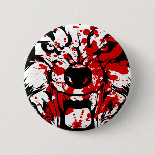 Bloody Wolf Button