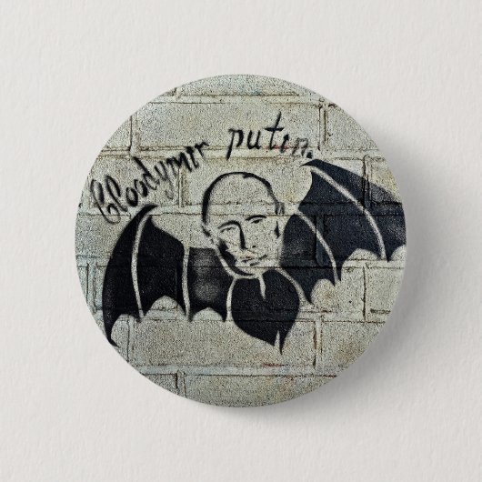 Bloodymir Putin Knopf Button (Vorderseite)