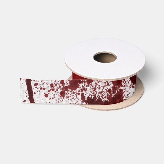 BloodyWhiteFabric60 Satinband (Spule)