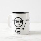 BLOODZ! ZWEIFARBIGE TASSE (Vorderseite Links)