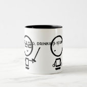 BLOODZ! ZWEIFARBIGE TASSE (Mittel)