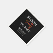 Bloom 20 zu bitten I Black Adult Birthday Party Serviette (Ecke)
