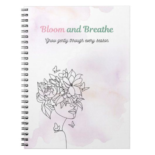 Bloom and Breathe Journal Notizblock (Vorderseite)