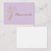 Bloom and Smile Positive Affirmation Mitteilungskarte (Vorne/Hinten)