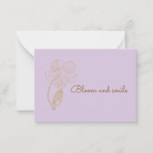 Bloom and Smile Positive Affirmation
