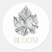 BLOOM-Aufkleber Runder Aufkleber (Vorderseite)