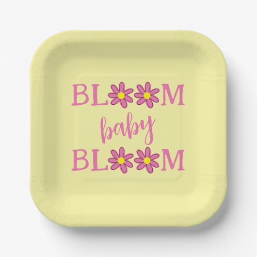 Bloom Baby Bloom Babydusche Teller (Vorderseite)