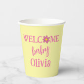 Bloom Baby Bloom Personalisierte Papieraufnahmen Pappbecher (Vorderseite)