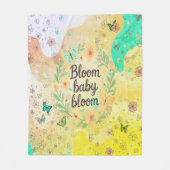 Bloom Baby Bloom - Soft Baby Blanket Fleecedecke (Vorderseite)