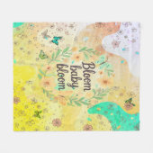Bloom Baby Bloom - Soft Baby Blanket Fleecedecke (Vorderseite (Horizontal))