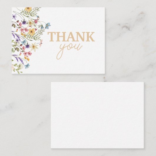 Bloom Baby Dusche Danke Karte (Vorne/Hinten)