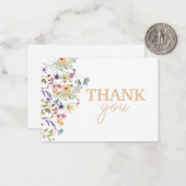 Bloom Baby Dusche Danke Karte (Vorderseite/Rückseite Beispiel)