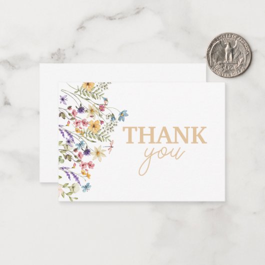 Bloom Baby Dusche Danke Karte (Vorderseite/Rückseite Beispiel)