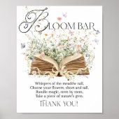 Bloom Bar New Kapitel Buch Thema Wildblume Poster (Vorne)
