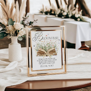 Bloom Bar New Kapitel Buch Thema Wildblume Poster