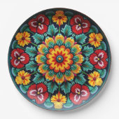 💀 🎉 Bloom Before Doom Día de los Muertos Pappteller (Vorderseite)