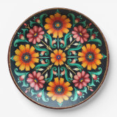 💀 🎉 Bloom & Bite Día de los Muertos Pappteller (Vorderseite)