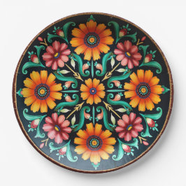 💀 🎉 Bloom & Bite Día de los Muertos Pappteller