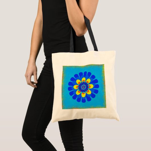 Bloom Blue Tragetasche (Vorderseite (Produkt))