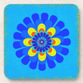Bloom Blue Untersetzer (Vorderseite)