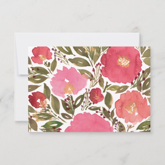 Bloom Blume Danke Karte (Rückseite)