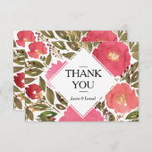 Bloom Blume Danke Karte (Vorne/Hinten)