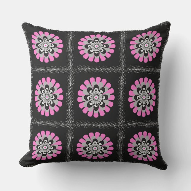 Bloom Blush-Patchwork Kissen (Vorderseite)