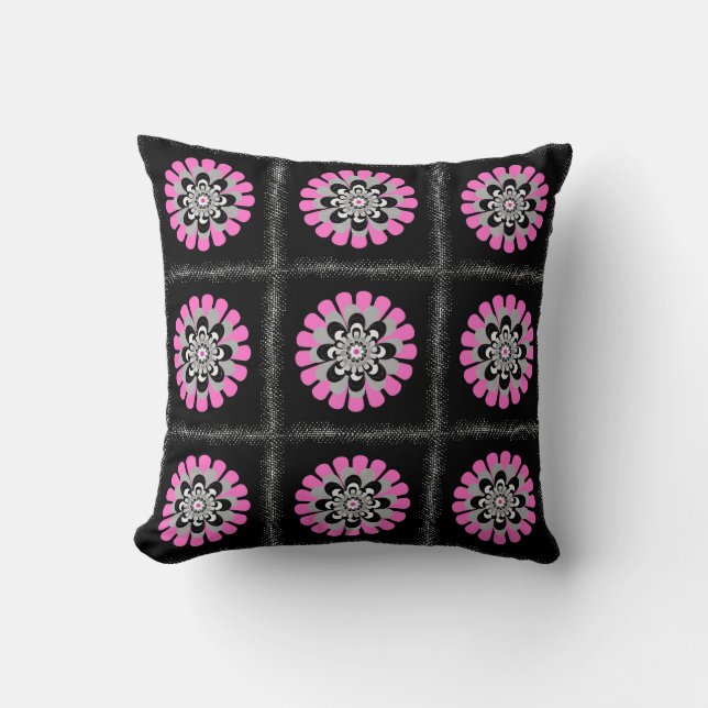Bloom Blush-Patchwork Kissen (Vorderseite)