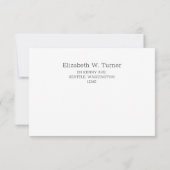 Bloom Blush Peony Wedding RSVP Card (Rückseite)
