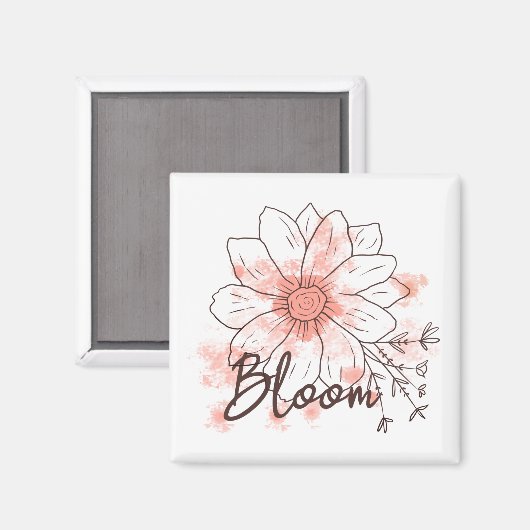 Bloom Boho Magnet (Vorderseite/Rückseite)