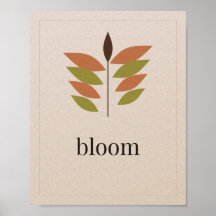 Bloom Boho Terrakotta-Bogen-Sonne-Kunstposter