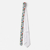Bloom Bolly - Blumenmuster Necktie Krawatte (Rückseite)