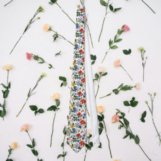 Bloom Bolly - Blumenmuster Necktie Krawatte