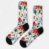 Bloom Bolly | Crew-Socken mit Blumenmuster Socken (Linkes Detail)