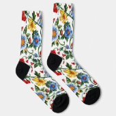 Bloom Bolly | Crew-Socken mit Blumenmuster Socken (Rechts)