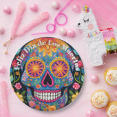 💀 🎉 Bloom & Bones Plate Día de los Muertos Pappteller (Party)
