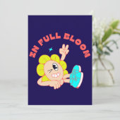 Bloom & Bounce Einladung (Stehend Vorderseite)