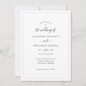 Bloom Bouquet florale Hochzeitskarte Save The Date (Vorderseite)